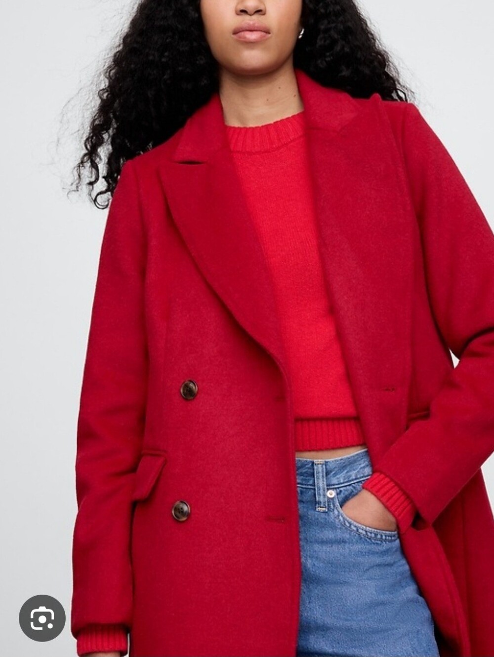 GAP Chesterfield Coat - Sled Red - S - Picture 3 of 16